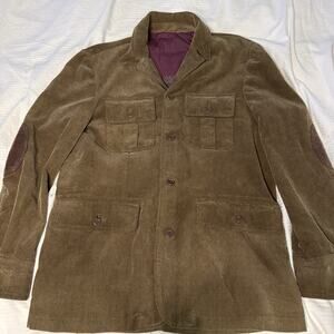 Oso Republic Men's Corduroy Field Jacket S Olive green Cabincore Chore Coat